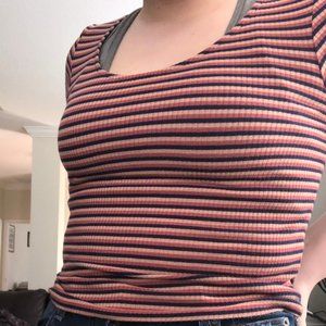 Striped Crop Top
